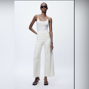 HIGH-WAISTED ZW SAILOR STRAIGHT JEANS